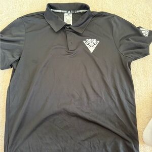 Adidas Men's Black Polo Shirt with Logo